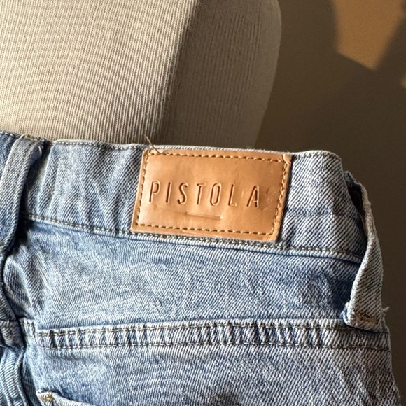 Pistola Women's Straight Jeans in Light Blue - Picture 5 of 5
